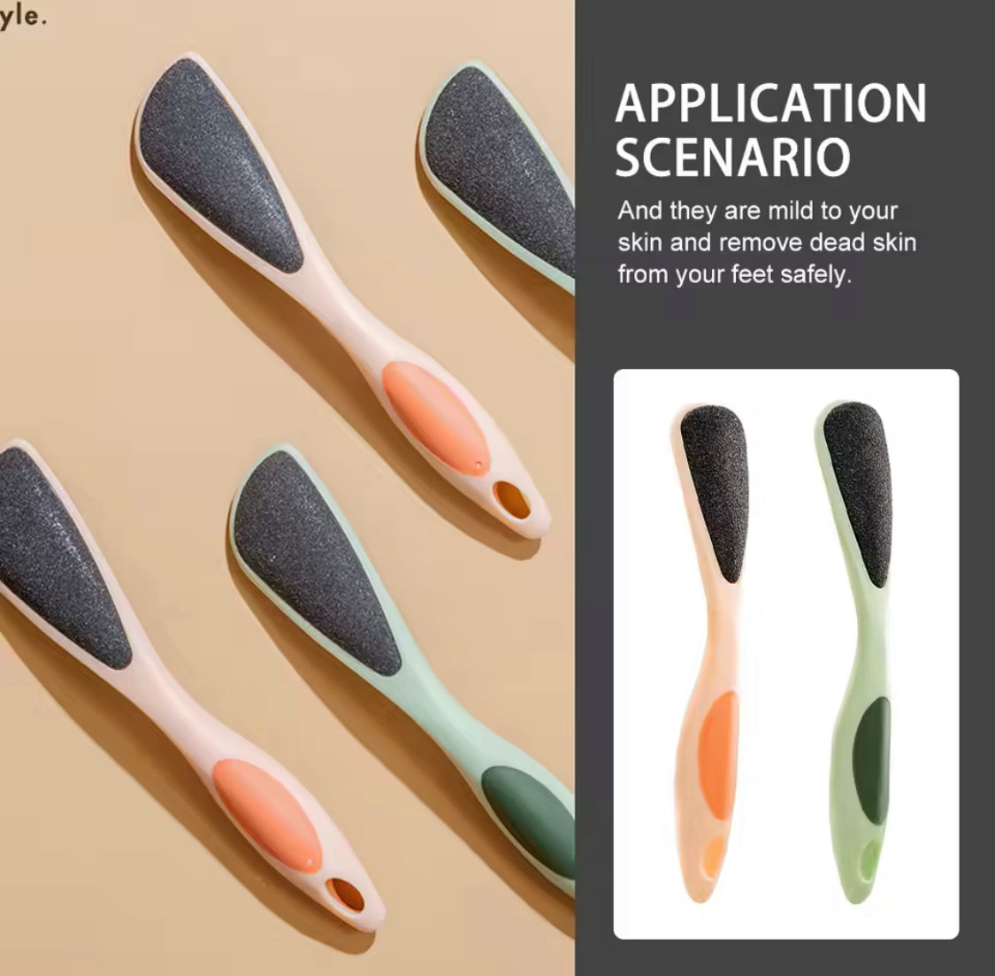 Double Sided Foot File Callus Remover, Dual sided Pedicure Trimmer With Long Handle, Portable Foot Dead Skin Remover Care Tool, Hard Skin Removers, Callus Dead Skin Remover, Anti Slip Handle Pedicure Tool Double Sided Foot File Callus Remover, Dual sided Pedicure Trimmer With Long Handle, Portable Foot Dead Skin Remover Care Tool, Hard Skin Removers, Callus Dead Skin Remover, Anti Slip Handle Pedicure Tool